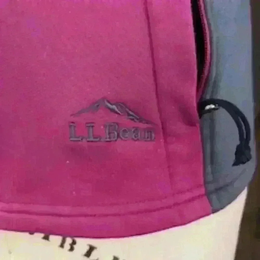 L.L.Bean  Zip Front Athletic Jacket, Fuchsia Color, Size XS PET - Picture 3 of 8